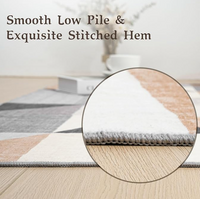 HOMFINE Washable Area Rug